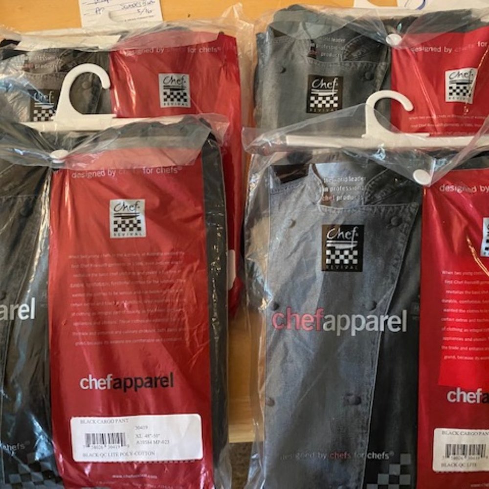 Chef Revival - Cargo Chef Pant's  - XL - all black